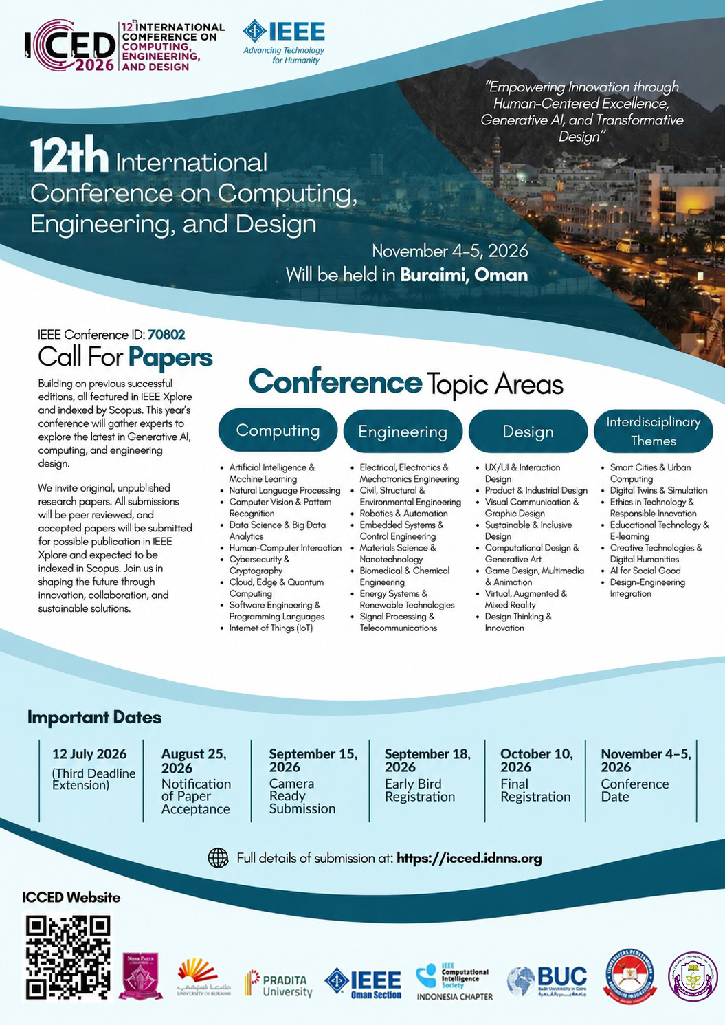 ICCED 2026 Call for Papers Flyer